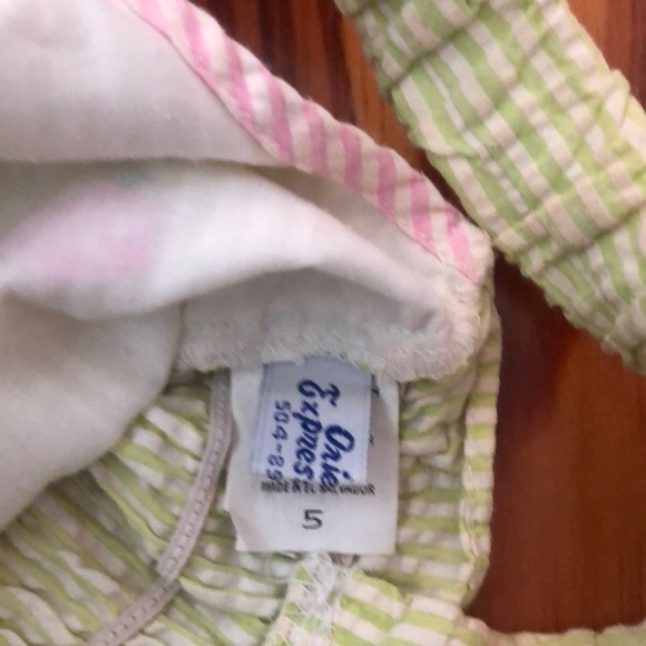 Girls Whale Seer Sucker Swimsuit - Picture 4 of 4